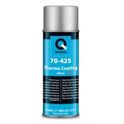 Spray na wysokie temperatury termo srebrny 400ml Q-Refinish