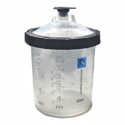 Zestaw kubków PPS do mieszania lakieru 650ml 125 mic 50szt kubek Q-REFINISH 70-709