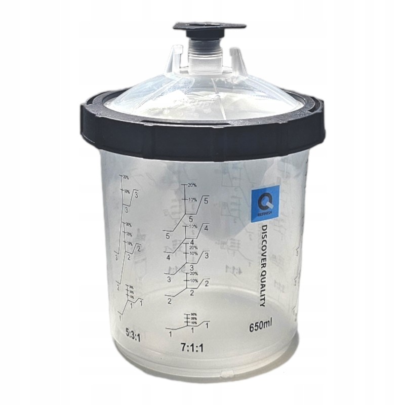 Zestaw kubków PPS do mieszania lakieru 650ml 125 mic 50szt kubek Q-REFINISH 70-709